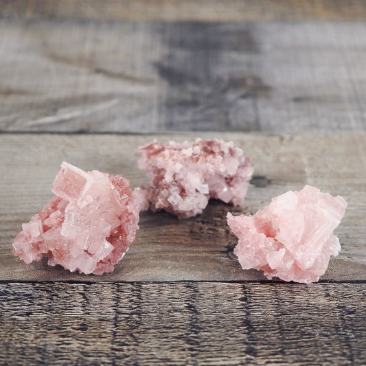 Searles Lake Pink Halite Cluster Q,S, and T - Choose Your Own