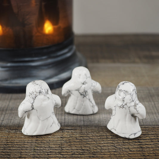 Howlite Ghost Carvings