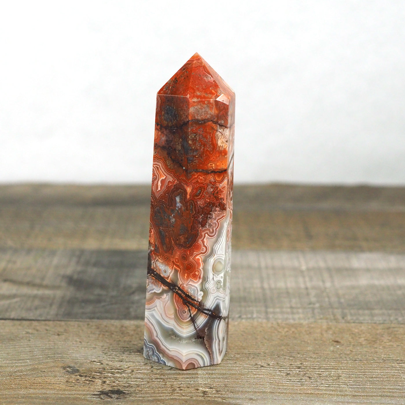 Mexican "Crazy Lace" Agate Medium Tower A