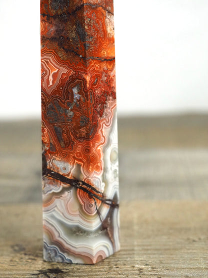 Mexican "Crazy Lace" Agate Medium Tower A