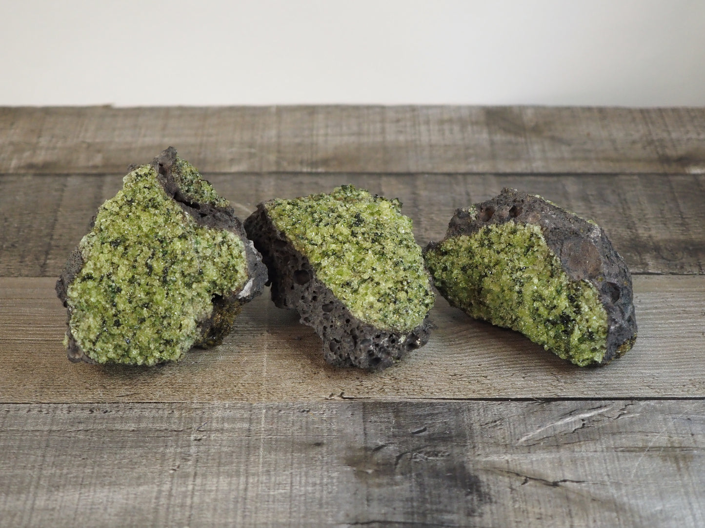 Peridot on Basalt Matrix from the San Carlos Apache Reservation, Arizona