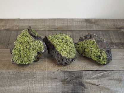 Peridot on Basalt Matrix from the San Carlos Apache Reservation, Arizona