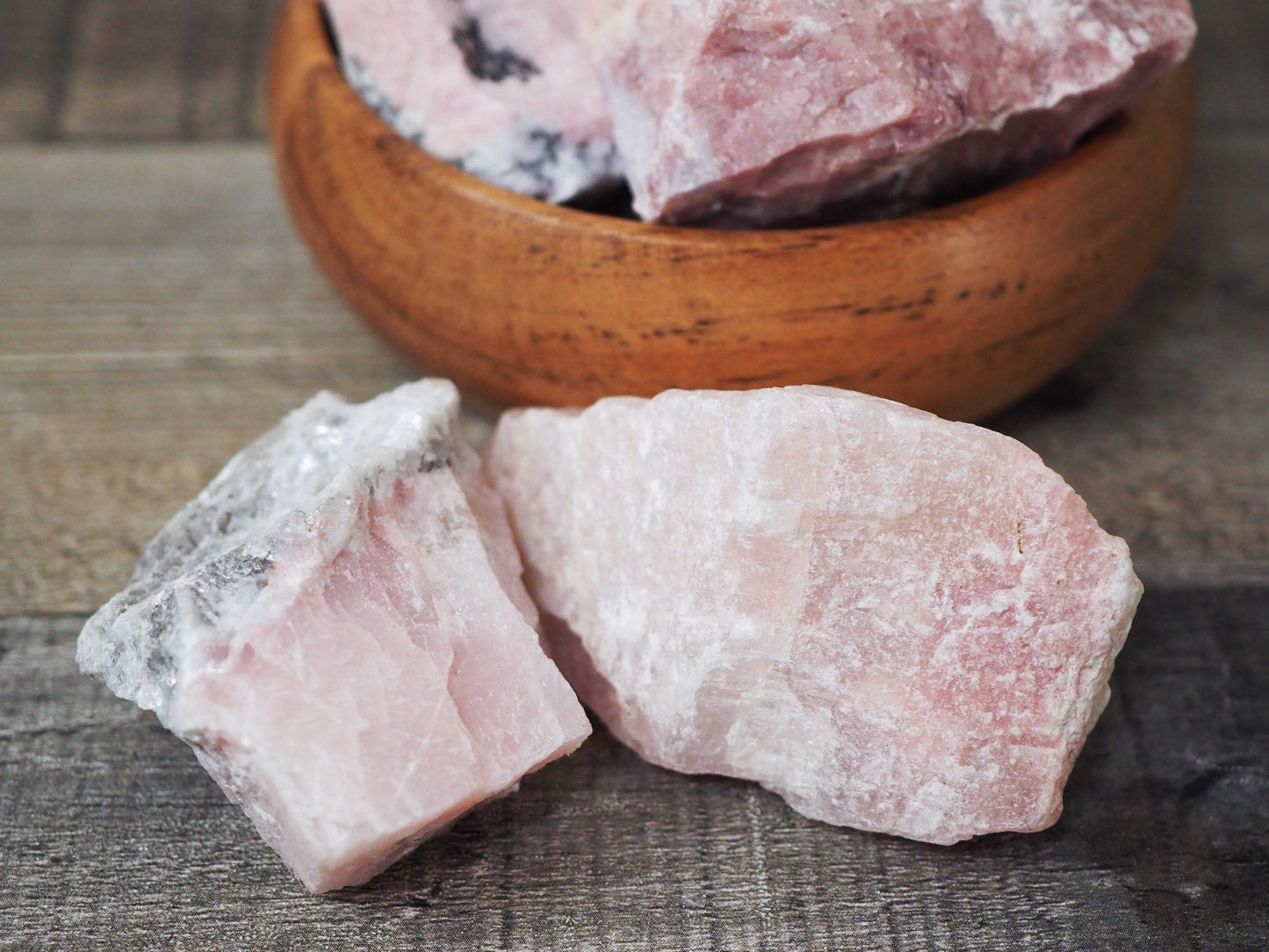 Rough Pink Petalite from Namibia