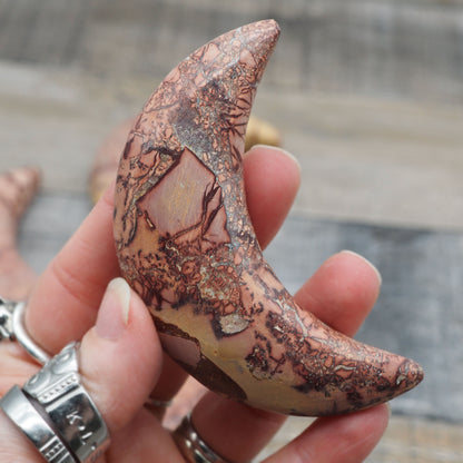 Sahara Desert Picture Jasper Moon Carvings