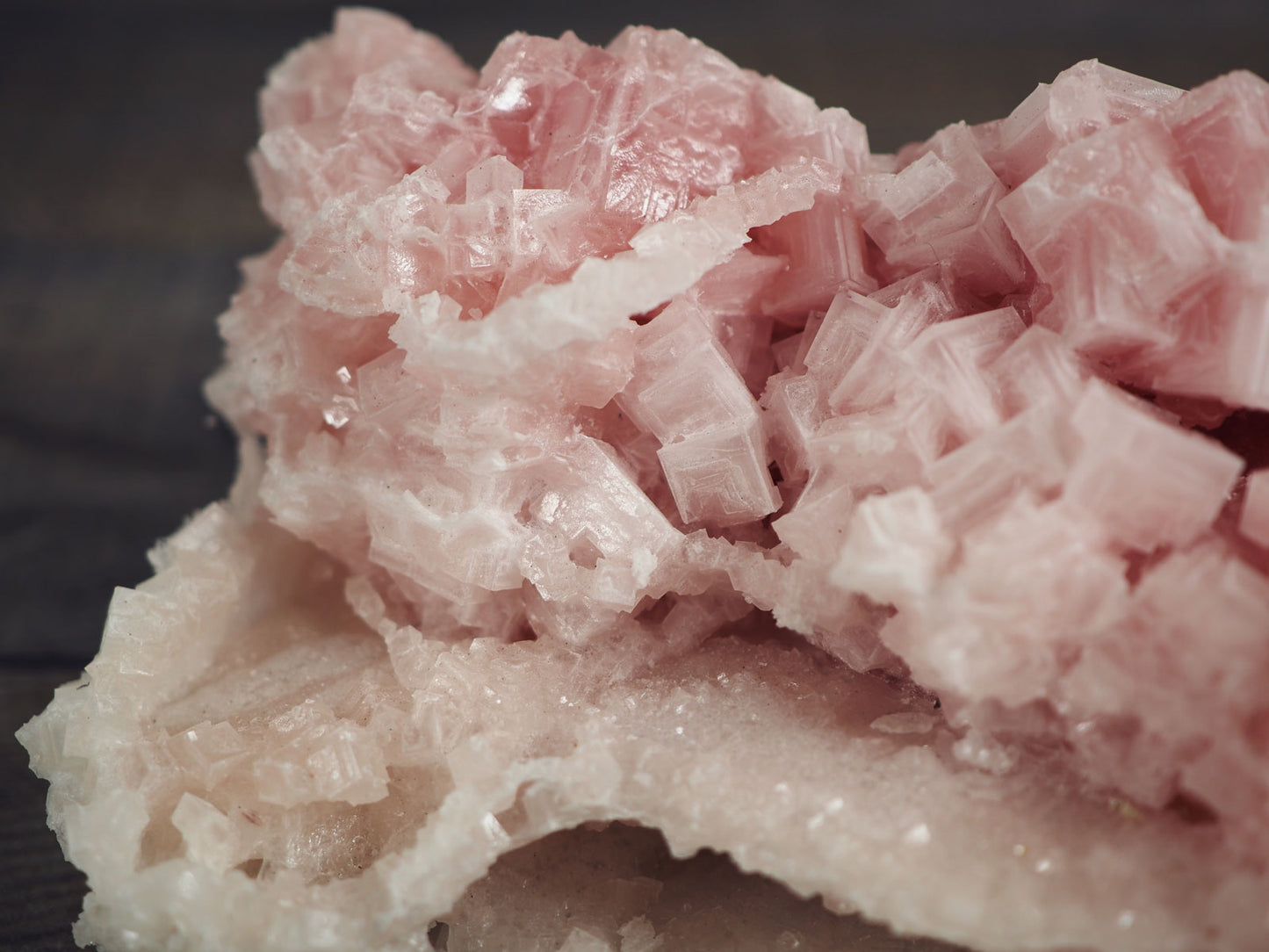 Searles Lake Pink Halite Cluster A