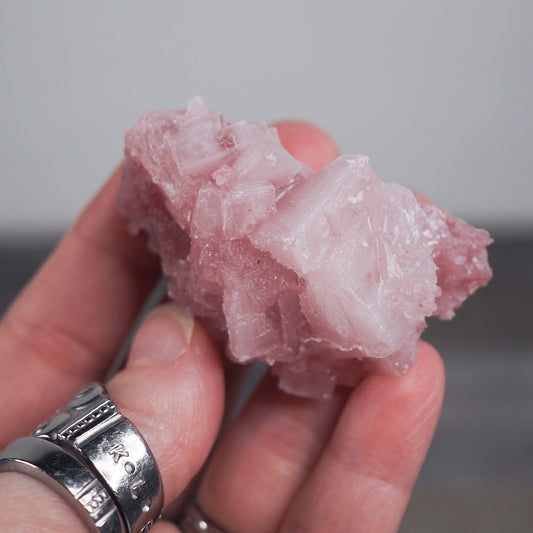 Searles Lake Pink Halite Cluster K