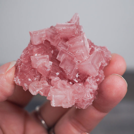 Searles Lake Pink Halite Cluster M