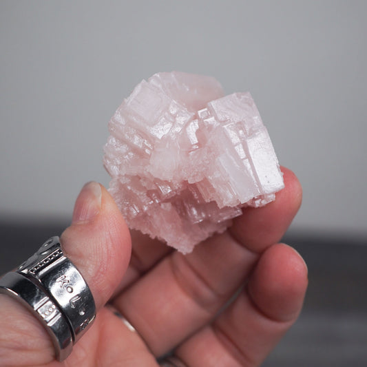 Searles Lake Pink Halite Cluster N