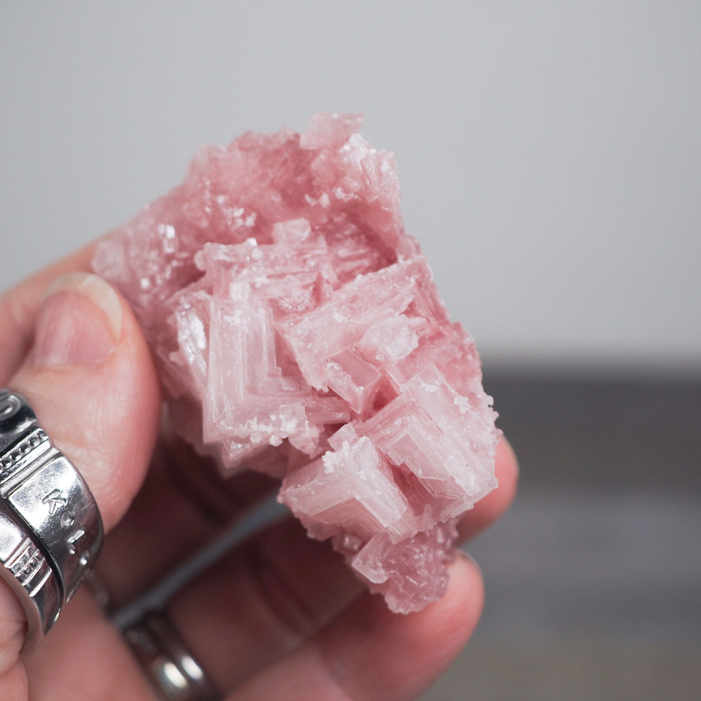 Searles Lake Pink Halite Cluster O