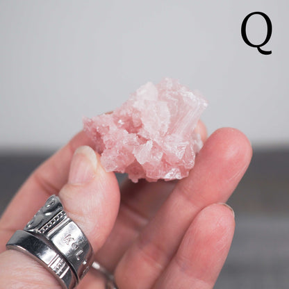 Searles Lake Pink Halite Cluster Q,S, and T - Choose Your Own