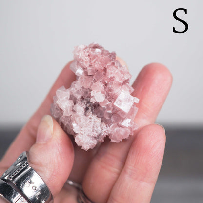 Searles Lake Pink Halite Cluster Q,S, and T - Choose Your Own