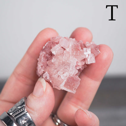 Searles Lake Pink Halite Cluster Q,S, and T - Choose Your Own