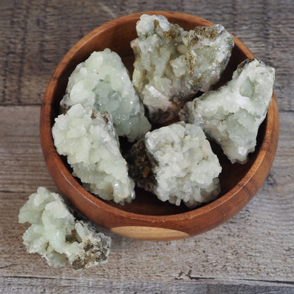 Prehnite Clusters from Morocco
