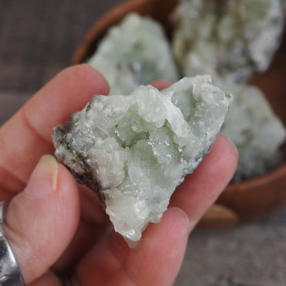 Prehnite Clusters from Morocco