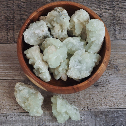 Prehnite Clusters from Morocco