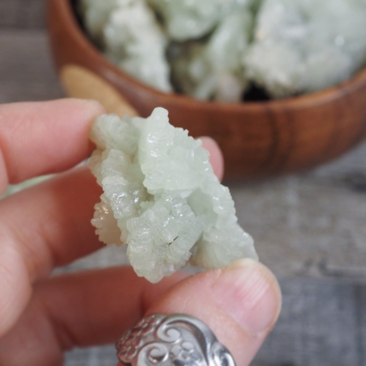 Prehnite Clusters from Morocco