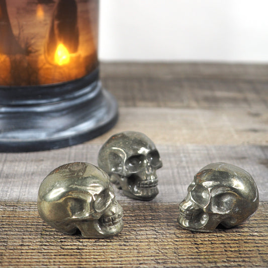 Shimmery Pyrite Pirate's Treasure Mini Skulls