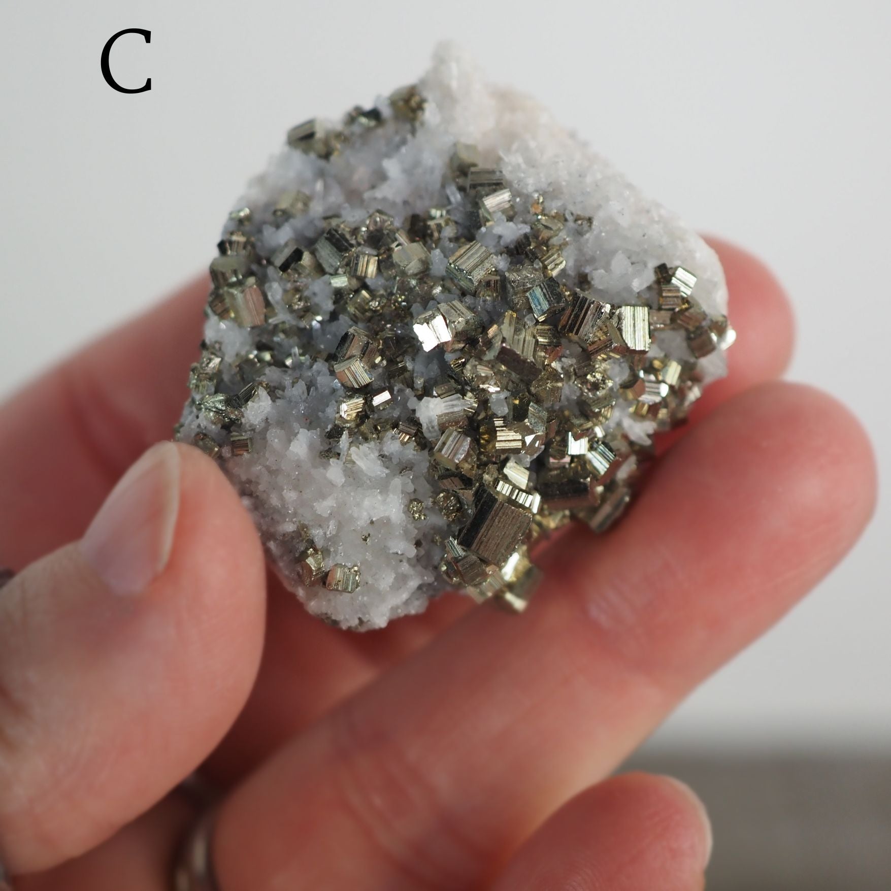 Quartz in Pyrite Specimen from Peru - You Choose!