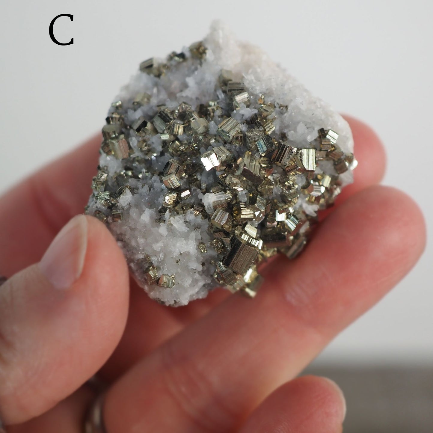 Quartz in Pyrite Specimen from Peru - You Choose!