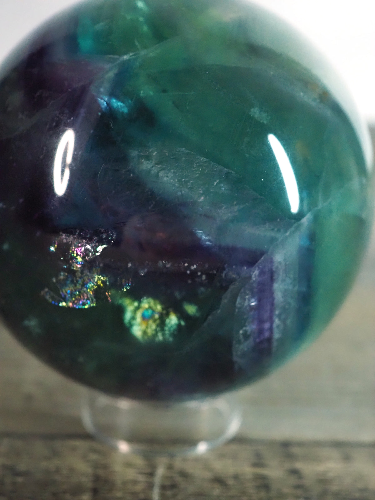 Rainbow Fluorite Sphere A