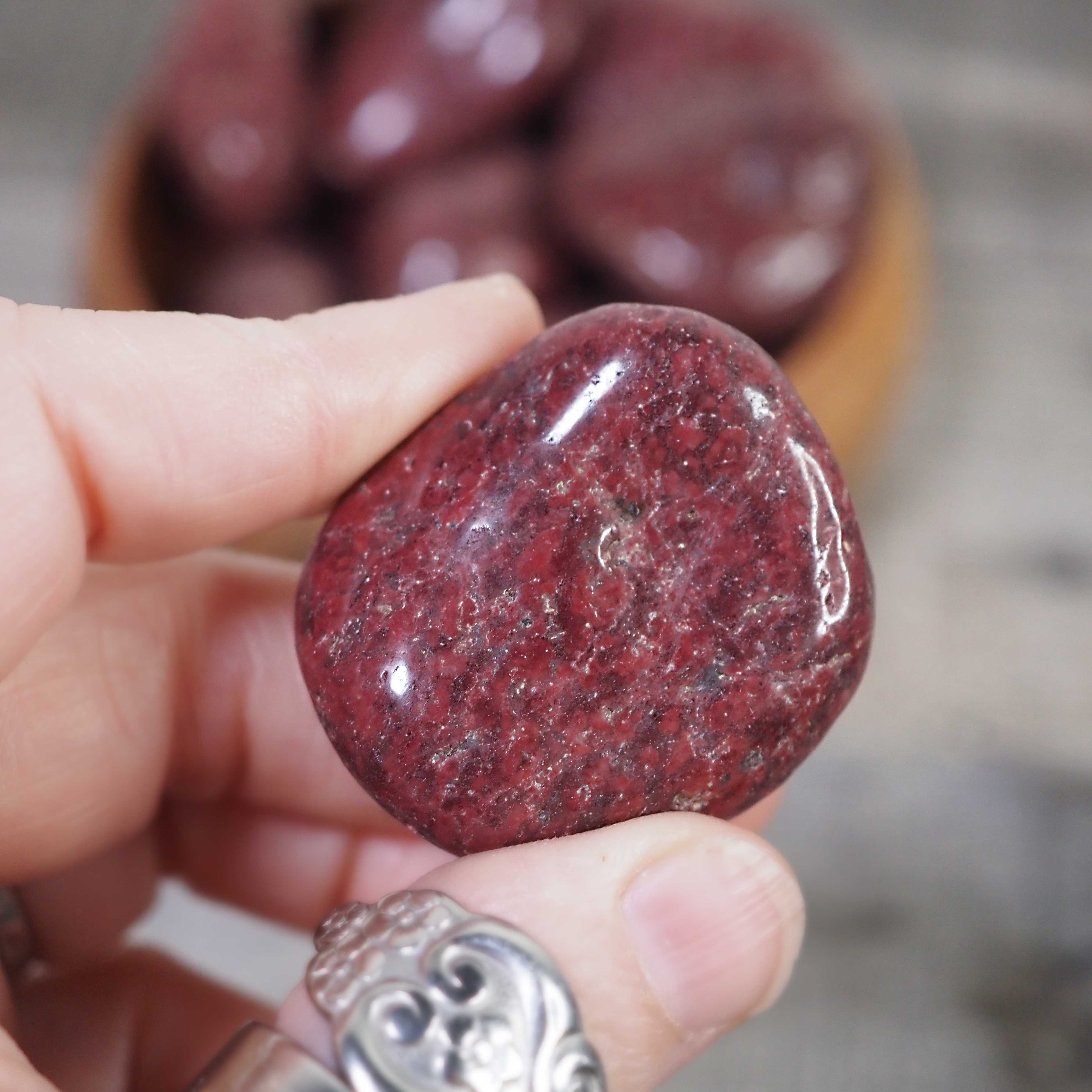 Red Wine Quartz Tumbles from South Africa