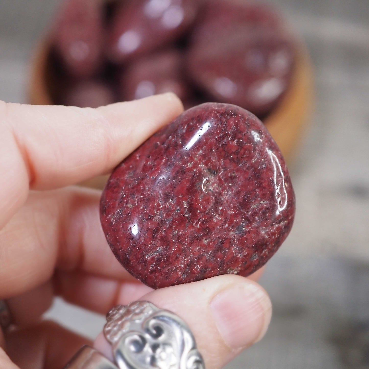 Red Wine Quartz Tumbles from South Africa