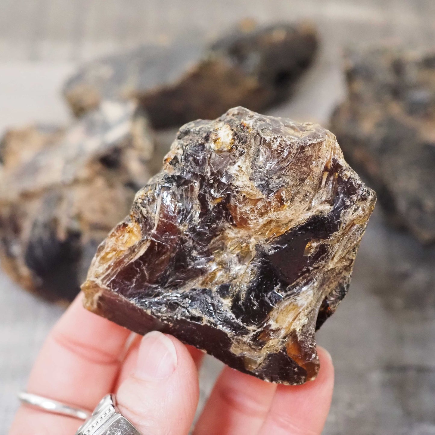 Unpolished Rough Indonesian Golden Amber Specimen