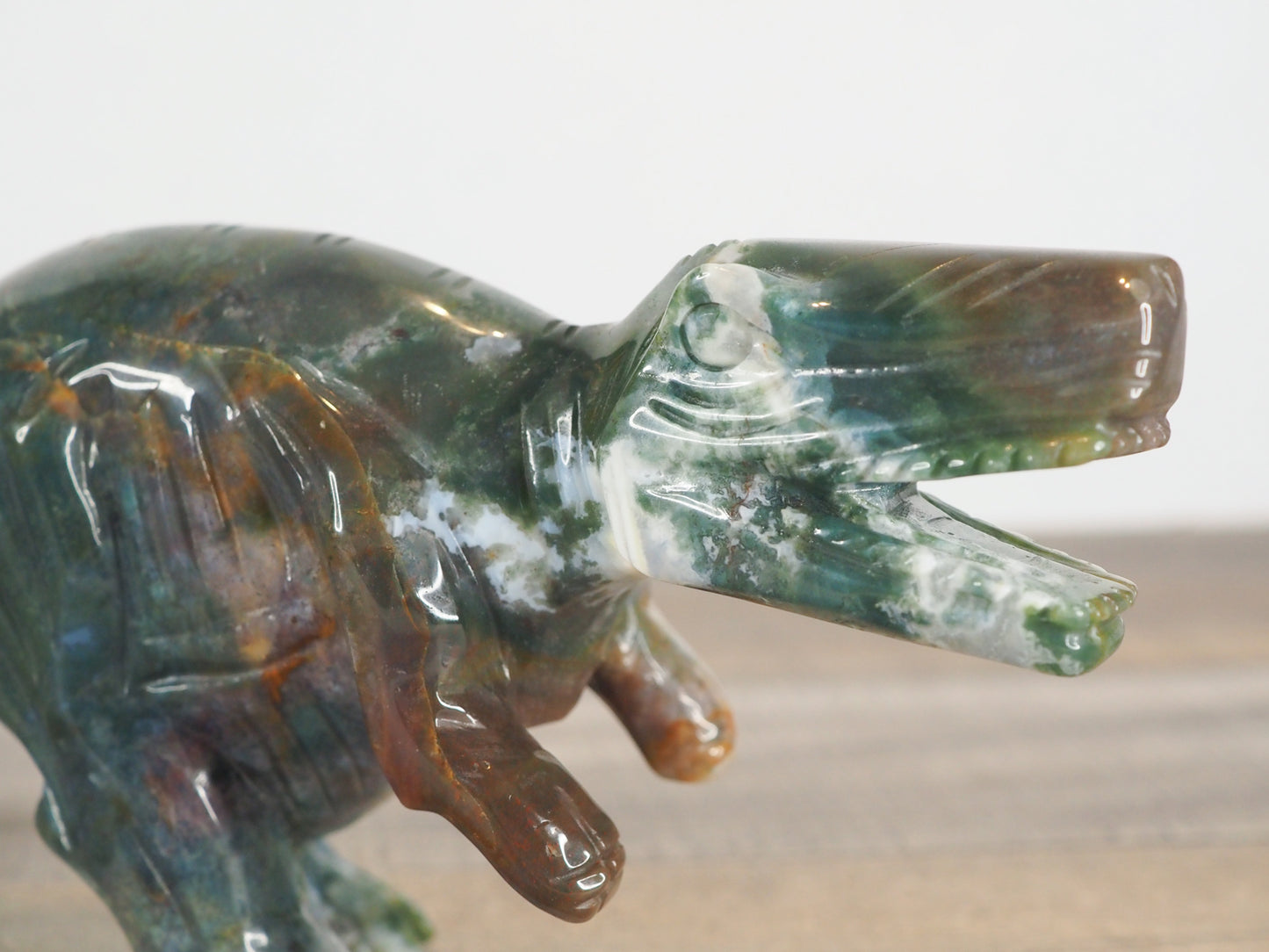 Hand-carved Sea Jasper T-Rex B