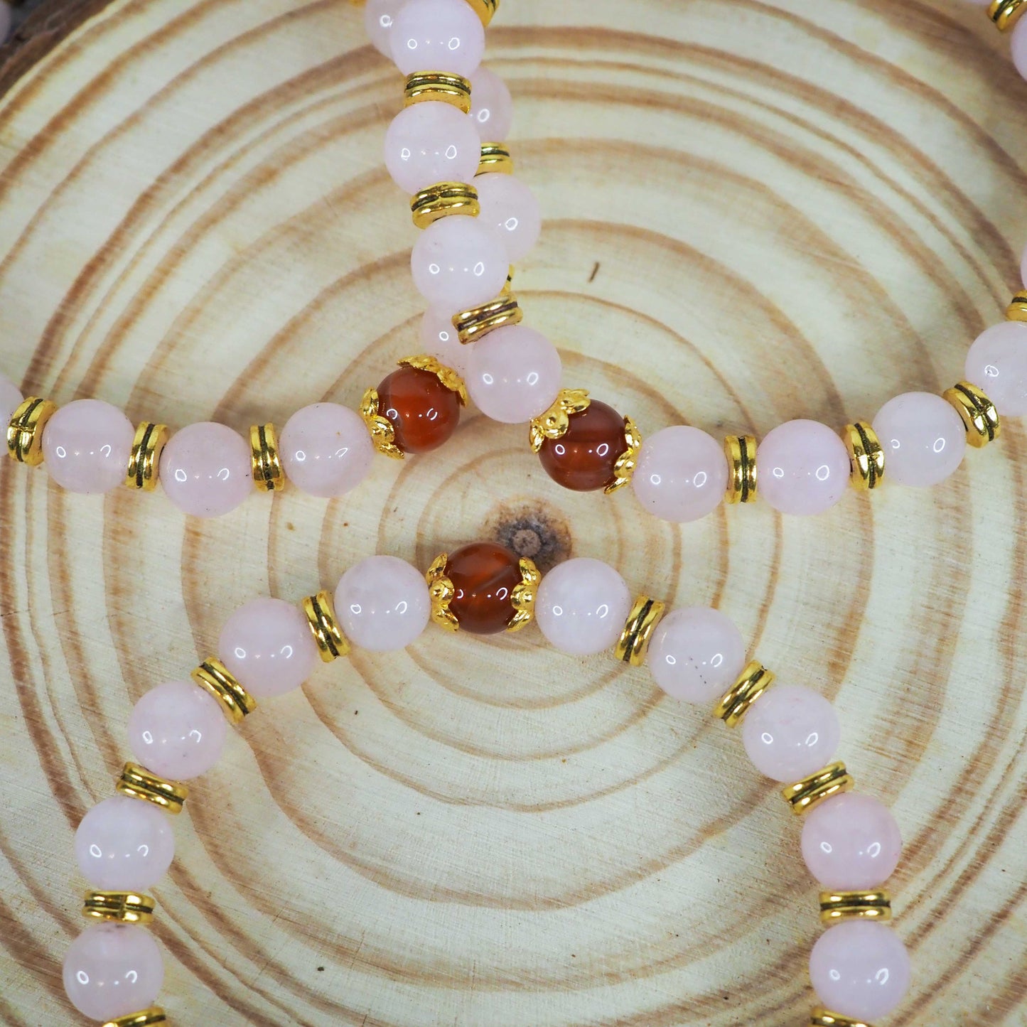 Self Love Bracelet (Rose Quartz and Carnelian)