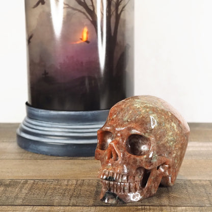 Extra-Detailed 5 inch Garnet Skull