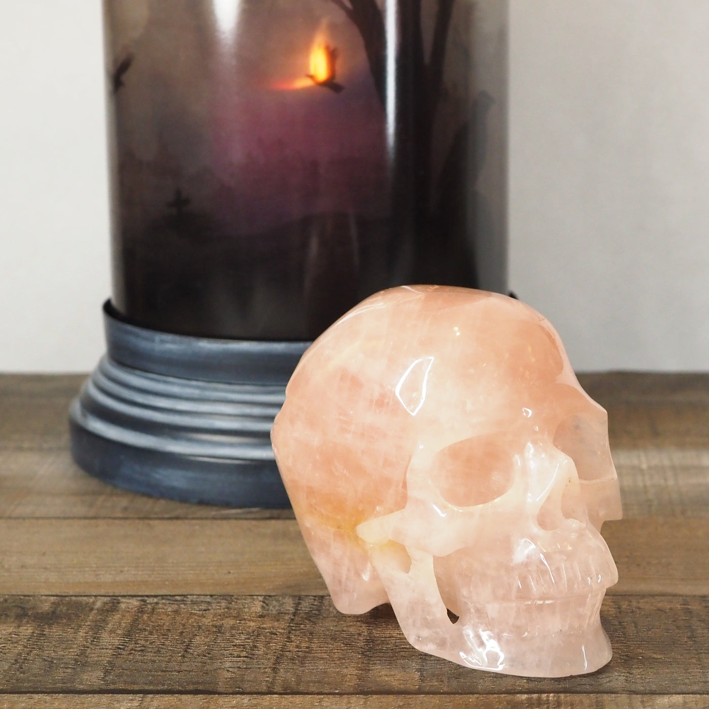 Extra-Detailed 5 inch Rose Quartz Skull