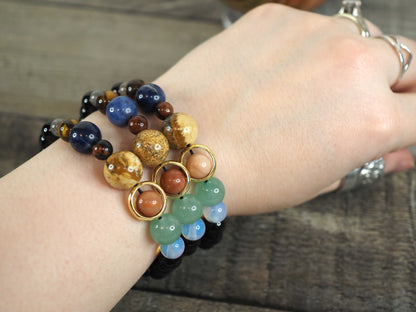 Solar System Bracelet (Mixed Gemstones)