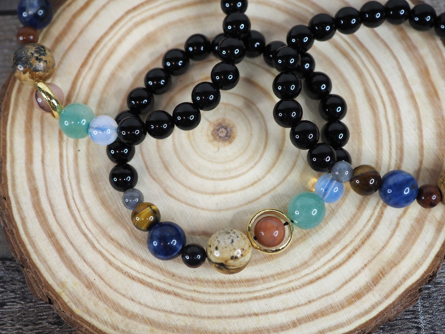 Solar System Bracelet (Mixed Gemstones)