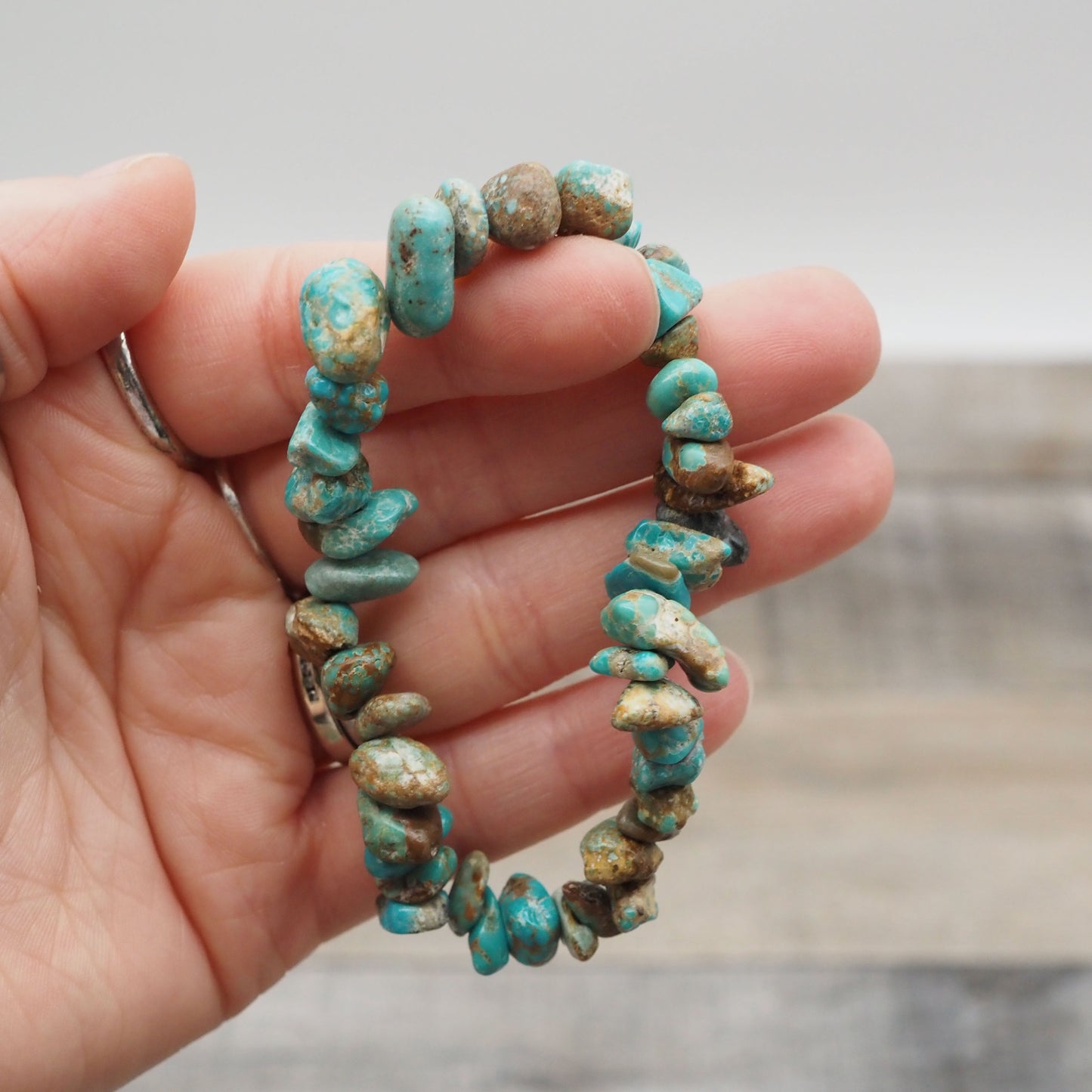 Turquoise Chip Bracelets from Number 8 Mine in Nevada