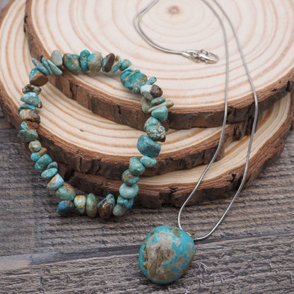 Turquoise Pendants from Number 8 Mine in Nevada
