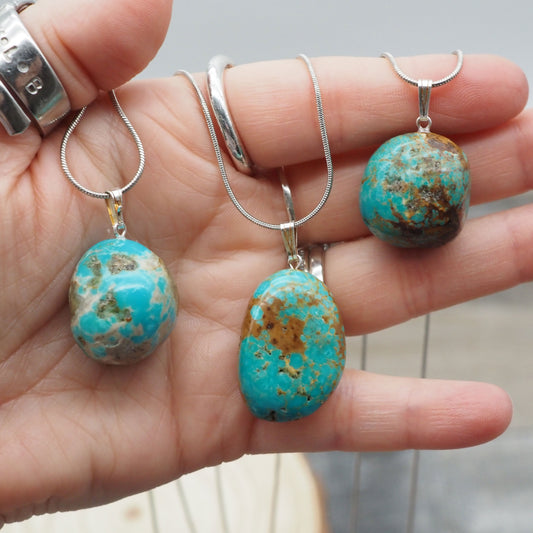 Turquoise Pendants from Number 8 Mine in Nevada