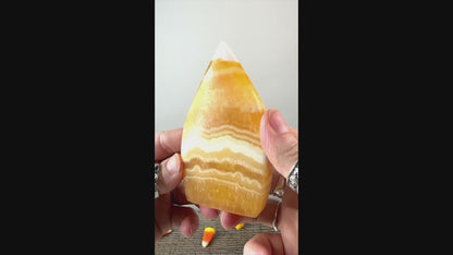 Candy Corn Calcite Flame E