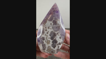 Amethyst and Banded Agate Flame E