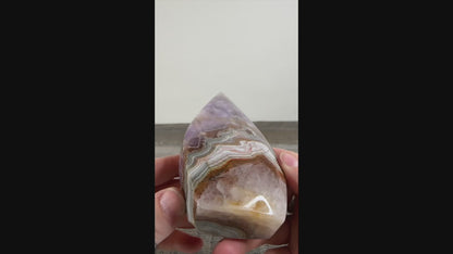 Amethyst and Banded Agate Flame A
