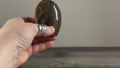 Deep, dark red Amber Freeform A from Indonesia