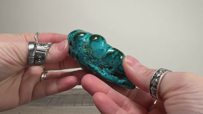 Chrysocolla and Malachite Freeforms A-D