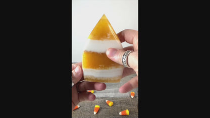 Candy Corn Calcite Flame C