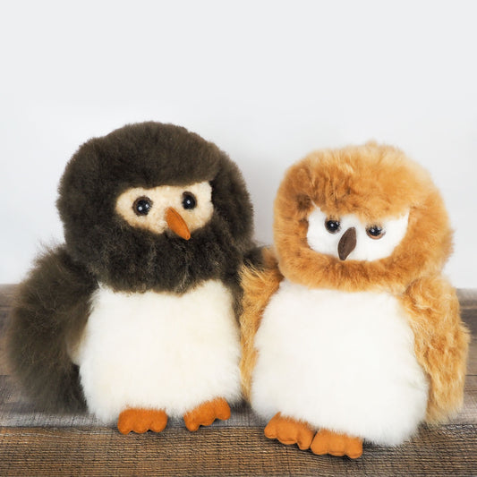 Alpaca Owl Stuffed Animals made by artisans in Peru