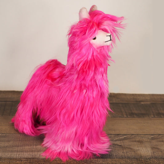 Hot Pink Alpaca Stuffed Animal