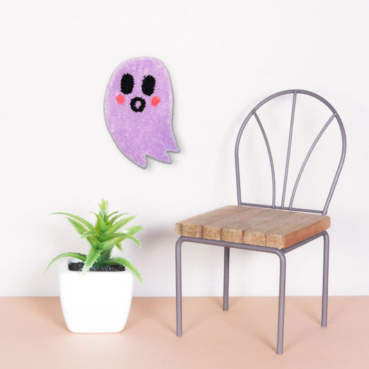 Lavender ghost hand-tufted wall hanging