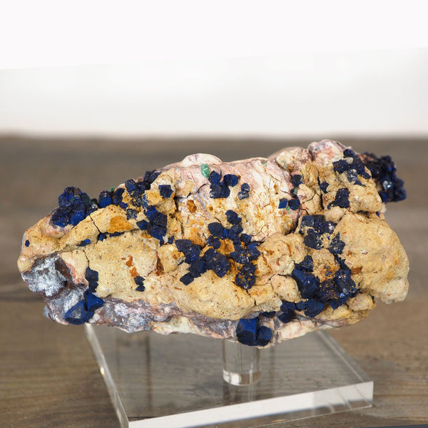 Sparkling Azurite Clusters in Matrix