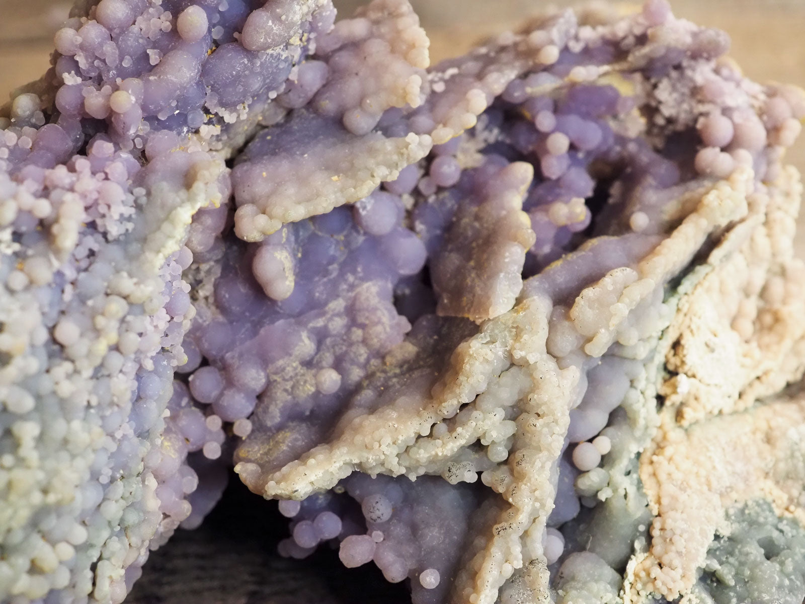 Large, Purple and Green Grape Agate Cluster