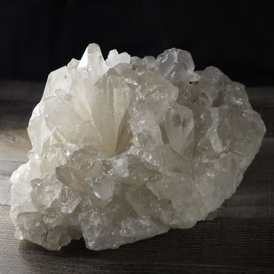 Giant Brazilian quartz cluster that is almost 11" wide and 6.5" tall