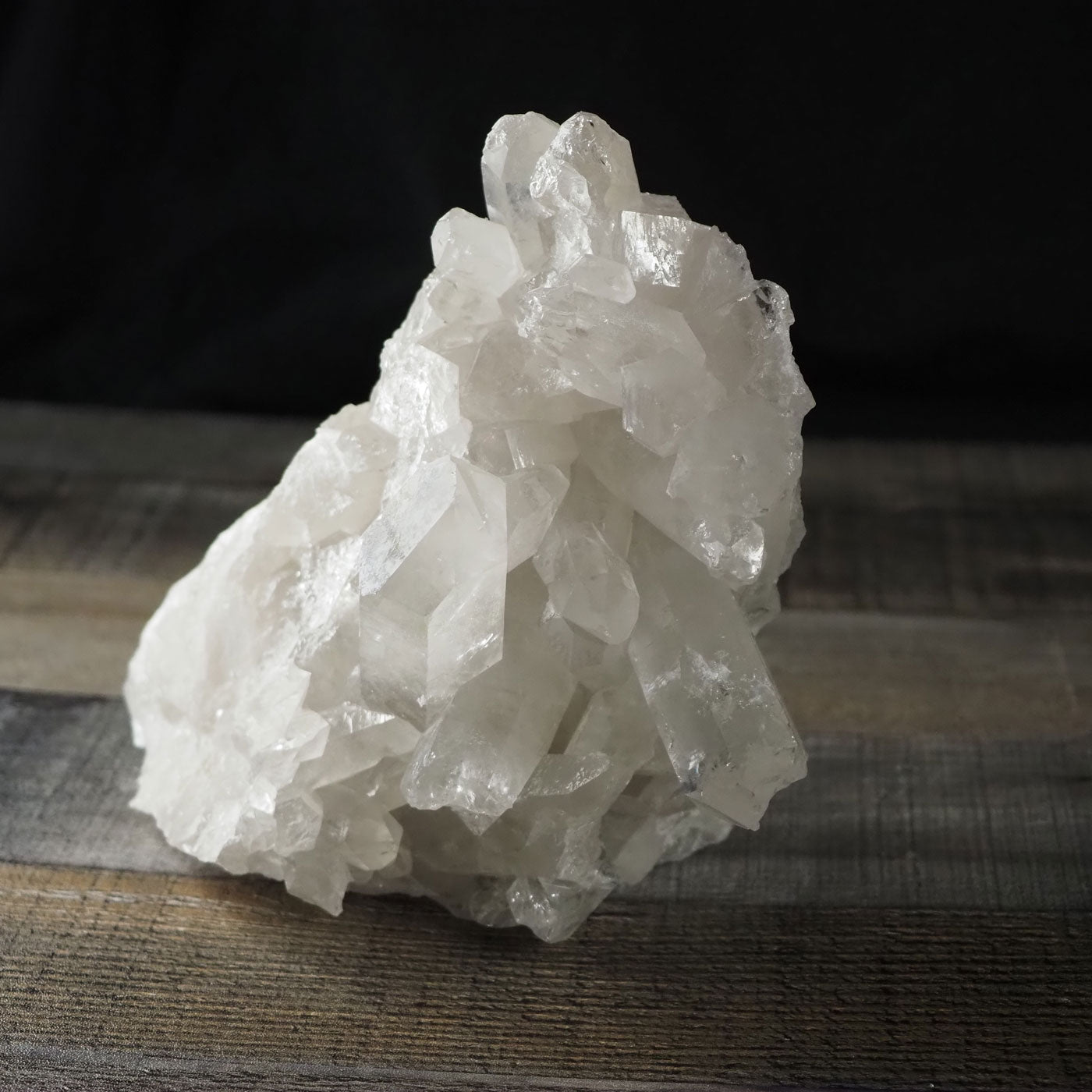 Extra large, stunning Brazilian quartz cluster that is 7.5" wide and 7.5" tall, weighing just over 5 lb.