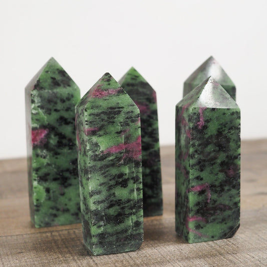 Ruby Zoisite Obelisk Towers - Medium